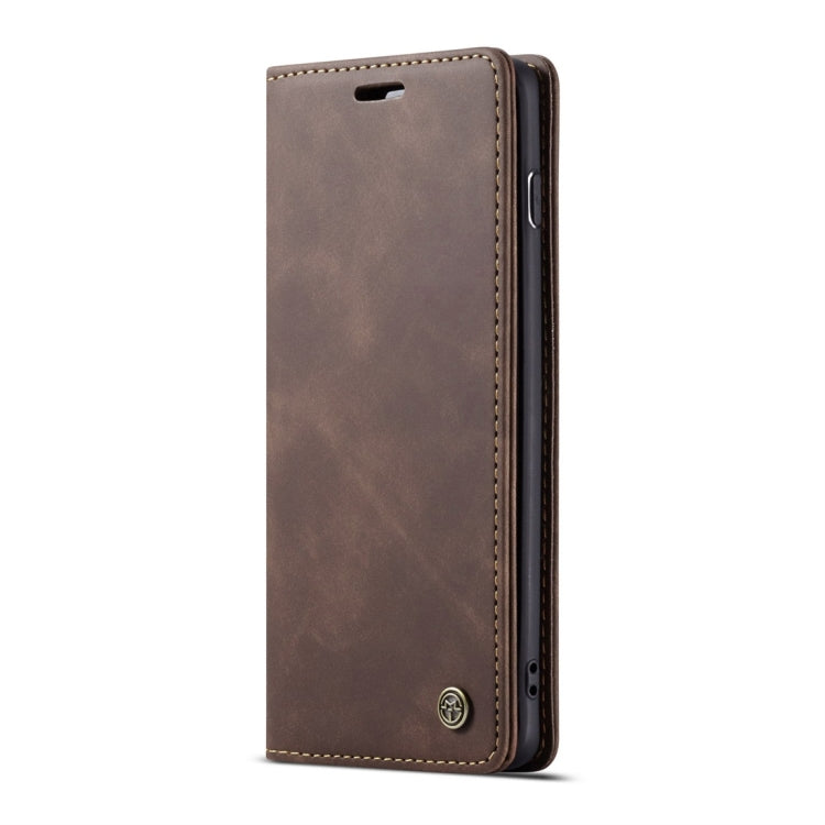 CaseMe-013 Multifunctional Retro Frosted Horizontal Flip Leather Case for Galaxy S10, with Card Slot & Holder & Wallet (Coffee) - Galaxy Phone Cases by CaseMe | Online Shopping South Africa | PMC Jewellery | Buy Now Pay Later Mobicred