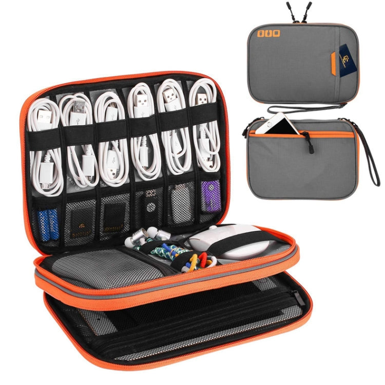 Multi-functional Headphone Charger Data Cable Storage Bag Portable Power Pack, Size:M, 25 x 18 x 5cm (Grey) - Other by PMC TechLife | Online Shopping South Africa | PMC TechLife | Buy Now Pay Later Mobicred