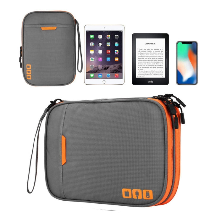 Multi-functional Headphone Charger Data Cable Storage Bag Portable Power Pack, Size:M, 25 x 18 x 5cm (Grey) - Other by PMC TechLife | Online Shopping South Africa | PMC TechLife | Buy Now Pay Later Mobicred