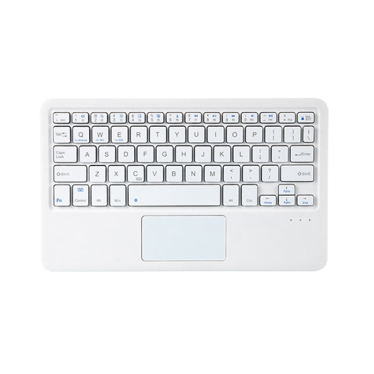 HB119B 10 inch Universal Tablet Wireless Bluetooth Keyboard with Touch Panel (White) - Universal Keyboard by PMC TechLife | Online Shopping South Africa | PMC TechLife