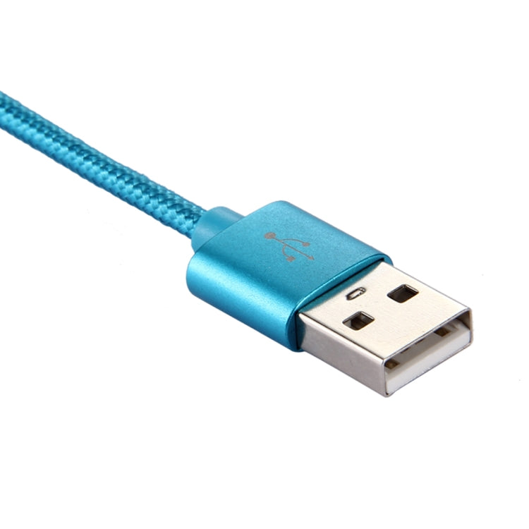 Knit Texture USB to USB-C / Type-C Data Sync Charging Cable, Cable Length: 3m, 3A Total Output, 2A Transfer Data(Blue) - USB-C & Type-C Cable by PMC TechLife | Online Shopping South Africa | PMC TechLife | Buy Now Pay Later Mobicred