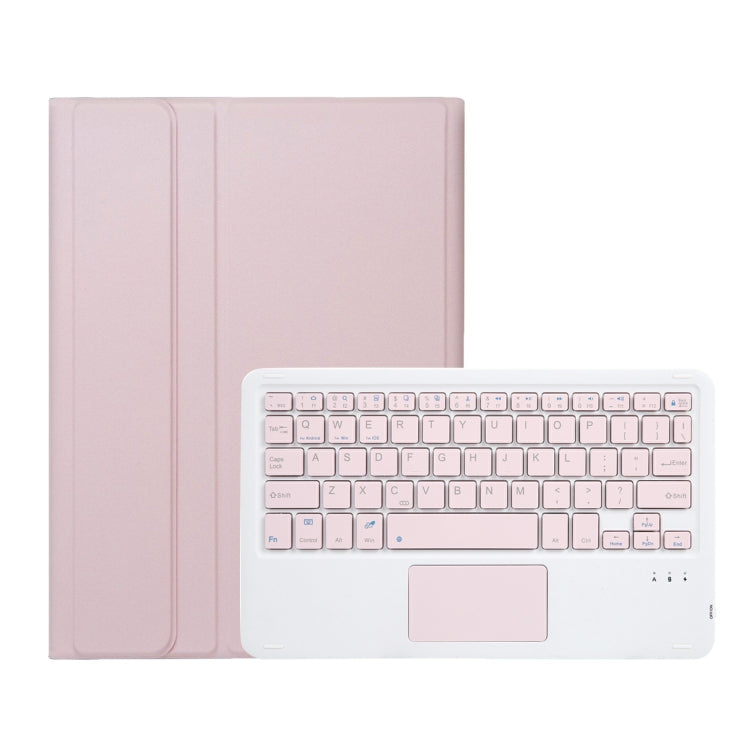 For iPad 10th Gen 10.9 2022 A10B-A Lambskin Texture Bluetooth Touch Keyboard Leather Tablet Case with Pen Slot (Pink) - Universal by PMC TechLife | Online Shopping South Africa | PMC TechLife
