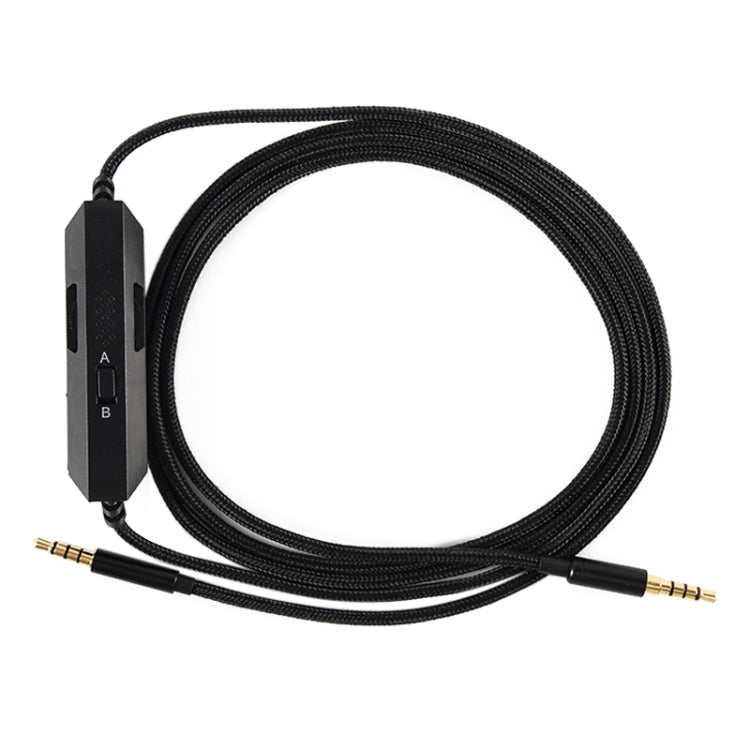 ZS0082 3.5mm Headphone Audio Cable for Logitech G633 G933 (Black) - Headset Accessories by PMC TechLife | Online Shopping South Africa | PMC TechLife | Buy Now Pay Later Mobicred