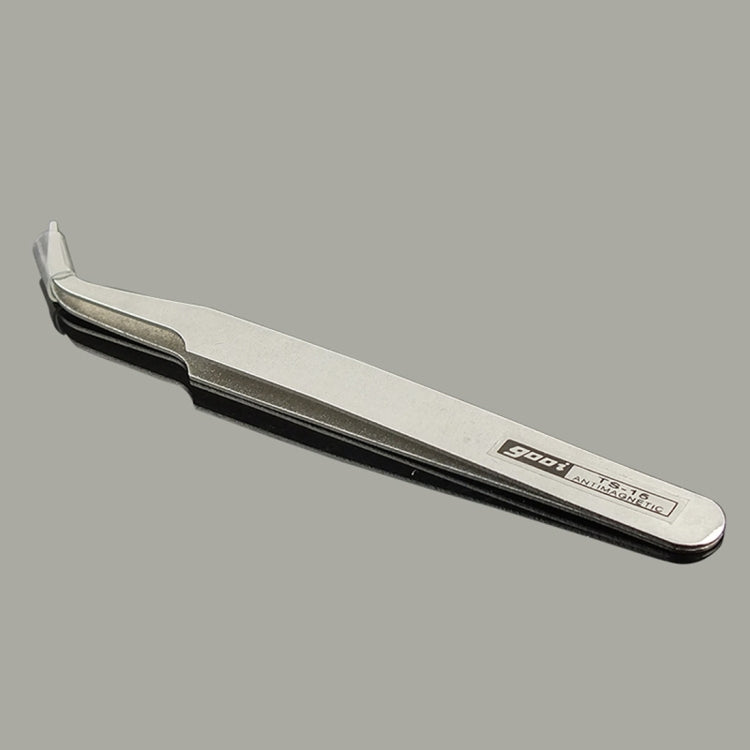 Gooi TS-15 Steel Bend Tweezers(Silver) - free shipping - PMC TechLife - Order now!