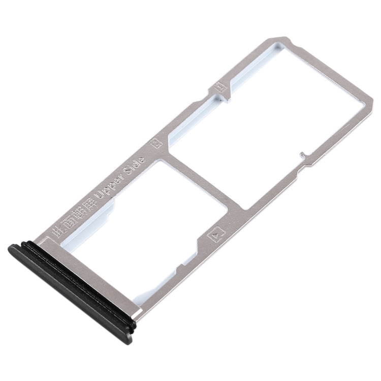 For Vivo Y75 2 x SIM Card Tray + Micro SD Card Tray (Black) - Card Socket by PMc TechLife | Online Shopping South Africa | PMc TechLife | Buy Now Pay Later Mobicred