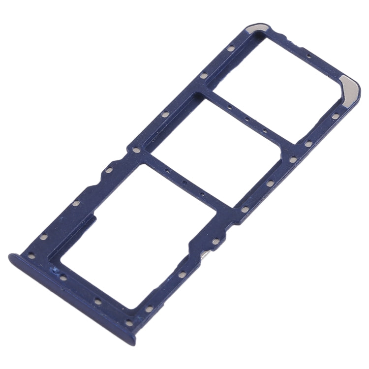 For OPPO A5 / A3s 2 x SIM Card Tray + Micro SD Card Tray (Blue) - Card Socket by PMc TechLife | Online Shopping South Africa | PMc TechLife | Buy Now Pay Later Mobicred