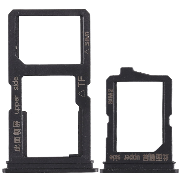 For Vivo Y66 2 x SIM Card Tray + Micro SD Card Tray (Black) - Card Socket by PMc TechLife | Online Shopping South Africa | PMc TechLife | Buy Now Pay Later Mobicred