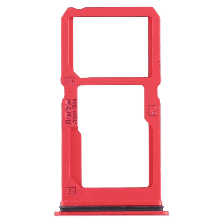 For Vivo X21i SIM Card Tray + SIM Card Tray / Micro SD Card Tray (Red) - Card Socket by PMc TechLife | Online Shopping South Africa | PMc TechLife | Buy Now Pay Later Mobicred