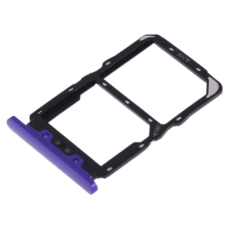 SIM Card Tray + NM Card Tray for Huawei Nova 5(Purple) - Card Socket by PMc TechLife | Online Shopping South Africa | PMc TechLife | Buy Now Pay Later Mobicred