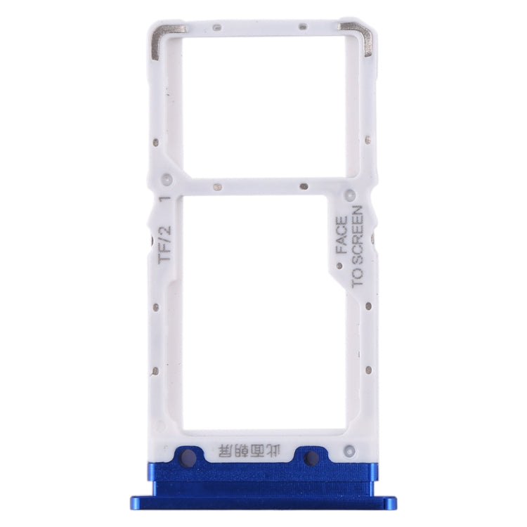 SIM Card Tray + SIM Card Tray / Micro SD Card Tray for Xiaomi Mi CC9 (Blue) - Card Tray by PMC Jewellery | Online Shopping South Africa | PMC Jewellery | Buy Now Pay Later Mobicred