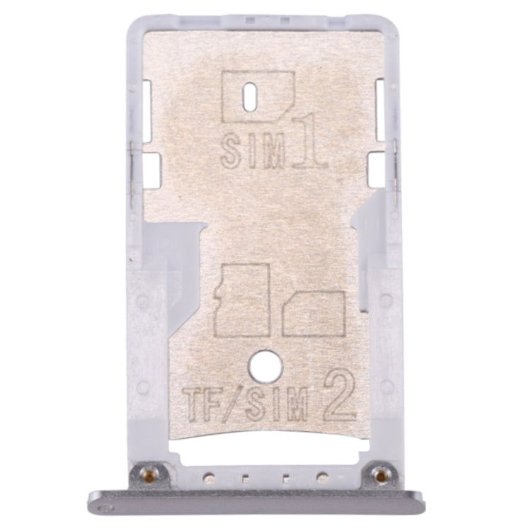 For Xiaomi Redmi 3 & 3s SIM & SIM / TF Card Tray(Silver) - Card Tray by PMc TechLife | Online Shopping South Africa | PMc TechLife | Buy Now Pay Later Mobicred