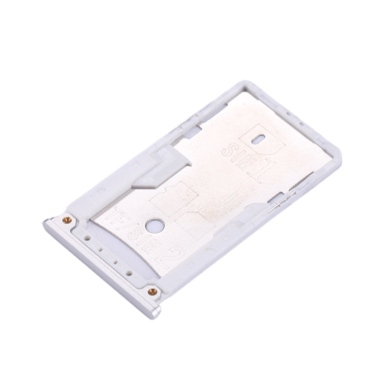 For Xiaomi Redmi 4 SIM & SIM / TF Card Tray(Silver) - Card Tray by PMc TechLife | Online Shopping South Africa | PMc TechLife | Buy Now Pay Later Mobicred