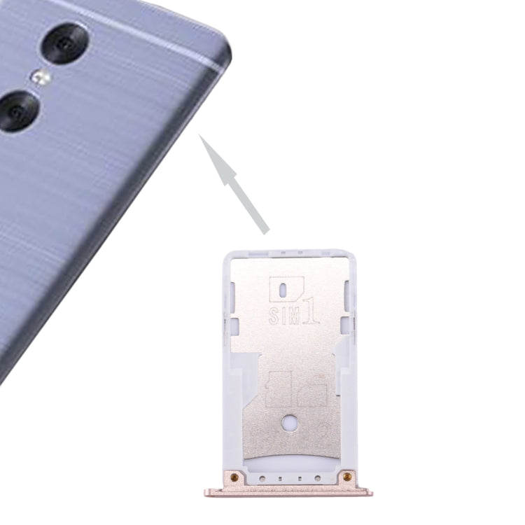 For Xiaomi Redmi Pro SIM & SIM / TF Card Tray(Gold) - Card Tray by PMc TechLife | Online Shopping South Africa | PMc TechLife | Buy Now Pay Later Mobicred