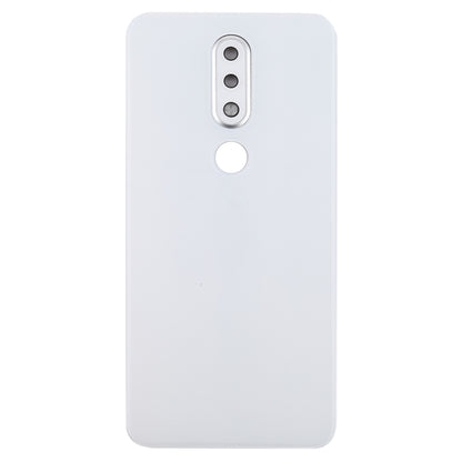 Battery Back Cover with Camera Lens for Nokia X6 (2018) / 6.1 Plus TA-1099 TA-1103(White) - Back Cover by PMC Jewellery | Online Shopping South Africa | PMC Jewellery | Buy Now Pay Later Mobicred
