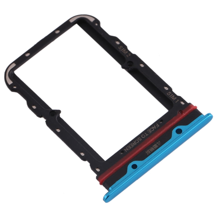 SIM Card Tray + SIM Card Tray for Xiaomi Mi CC9 Pro/Mi Note 10/Mi Note 10 Pro/Mi Note 10 Lite(Blue) - Card Tray by PMc TechLife | Online Shopping South Africa | PMc TechLife | Buy Now Pay Later Mobicred
