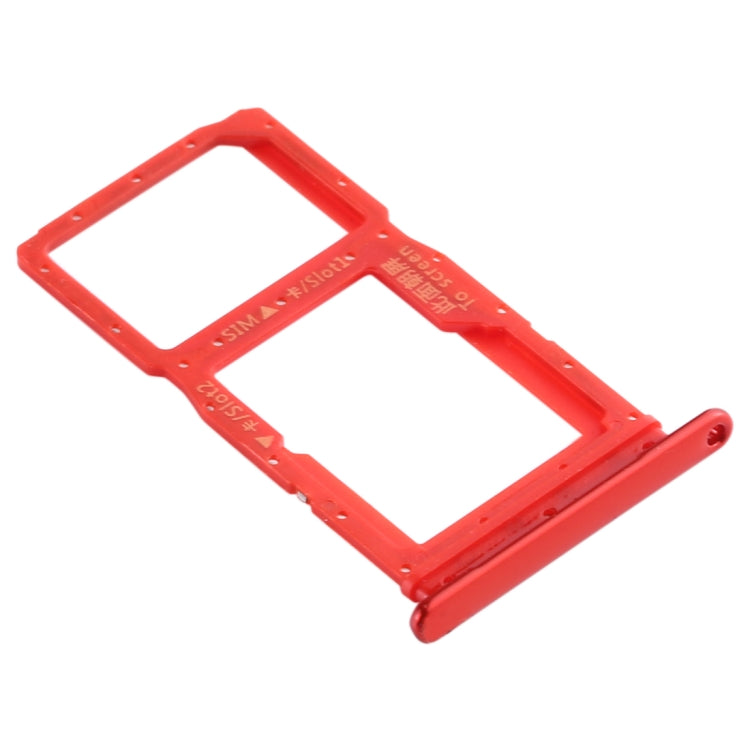 SIM Card Tray + SIM Card Tray / Micro SD Card Tray for Huawei Enjoy 10 Plus (Red) - Card Socket by PMc TechLife | Online Shopping South Africa | PMc TechLife | Buy Now Pay Later Mobicred