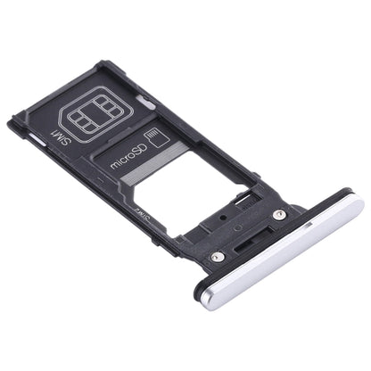 SIM Card Tray + SIM Card Tray + Micro SD Card Tray for Sony Xperia XZ2(Silver) - Card Tray by PMC Jewellery | Online Shopping South Africa | PMC Jewellery | Buy Now Pay Later Mobicred