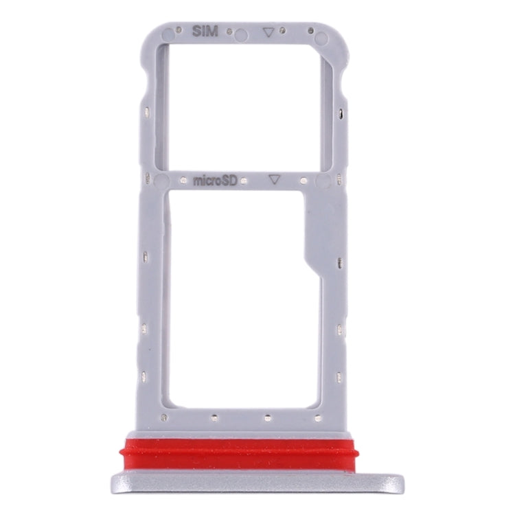SIM Card Tray + Micro SD Card Tray for Huawei Honor Waterplay (Silver) - Card Socket by PMC Jewellery | Online Shopping South Africa | PMC Jewellery | Buy Now Pay Later Mobicred