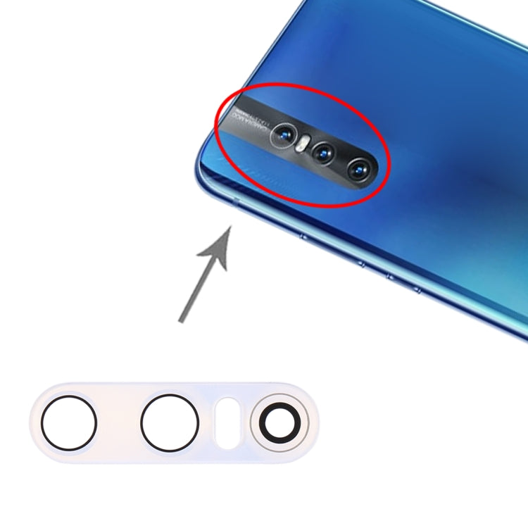 For Vivo X27 10pcs Back Camera Lens (White) - Camera Parts by PMc TechLife | Online Shopping South Africa | PMc TechLife | Buy Now Pay Later Mobicred
