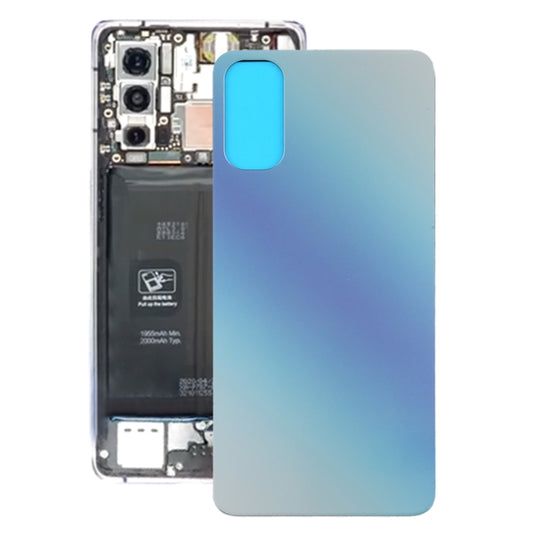 For OPPO Reno4 5G Battery Back Cover (Blue) - Back Cover by PMC Jewellery | Online Shopping South Africa | PMC Jewellery | Buy Now Pay Later Mobicred