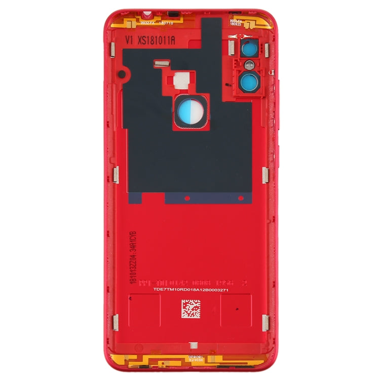 Battery Back Cover with Side Keys for Xiaomi Redmi Note 6 Pro(Red) - Back Cover by PMC Jewellery | Online Shopping South Africa | PMC Jewellery | Buy Now Pay Later Mobicred