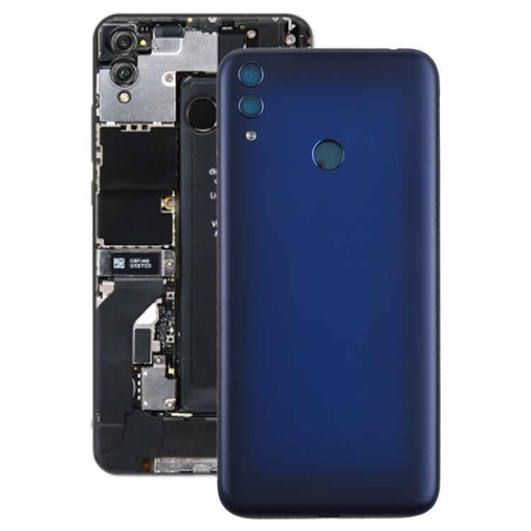 Battery Back Cover with Side Skys for Huawei Honor 8C(Blue) - Back Cover by PMC Jewellery | Online Shopping South Africa | PMC Jewellery | Buy Now Pay Later Mobicred