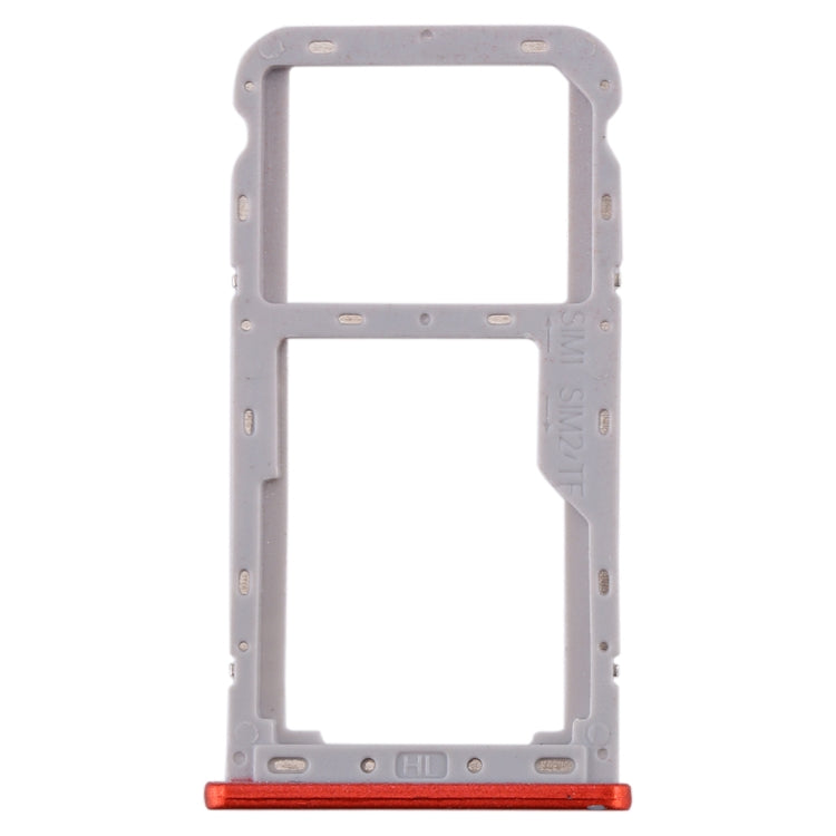For Meizu M6T SIM Card Tray + SIM / Micro SD Card Tray (Red) - For Meizu by PMc TechLife | Online Shopping South Africa | PMc TechLife | Buy Now Pay Later Mobicred