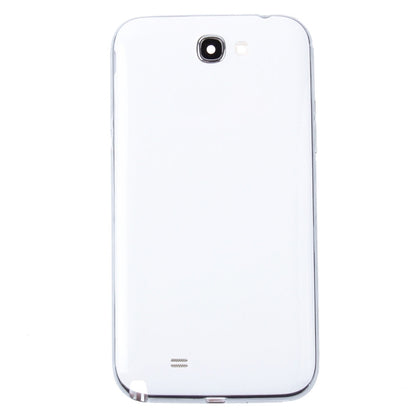 For Galaxy Note II / N7100 Middle Frame Bezel + Battery Back Cover (White) - Back Cover by PMC Jewellery | Online Shopping South Africa | PMC Jewellery | Buy Now Pay Later Mobicred