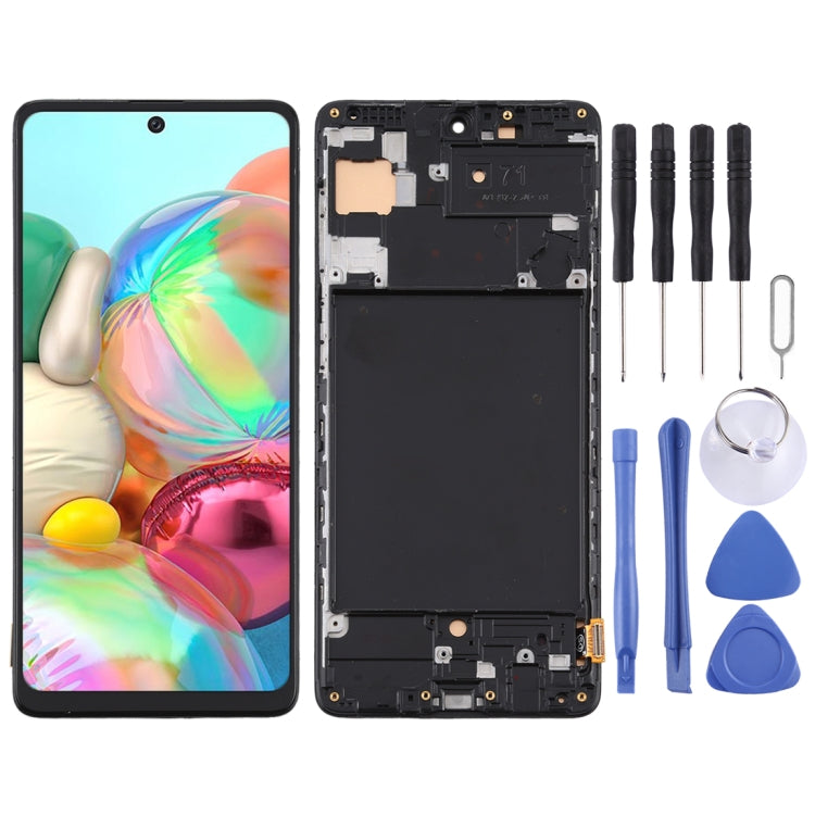 TFT Material LCD Screen and Digitizer Full Assembly With Frame (Not Supporting Fingerprint Identification) for Samsung Galaxy A71 / SM-A715(Black) - free shipping - PMc TechLife - Order now!