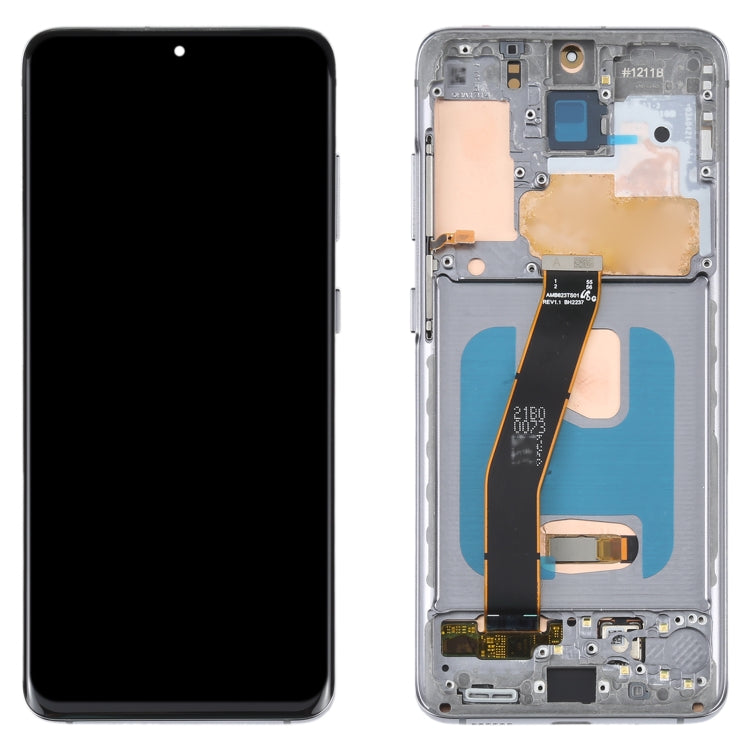 OLED LCD Screen For Samsung Galaxy S20 SM-G980 Digitizer Full Assembly with Frame (Grey) - free shipping - PMc TechLife - Order now!