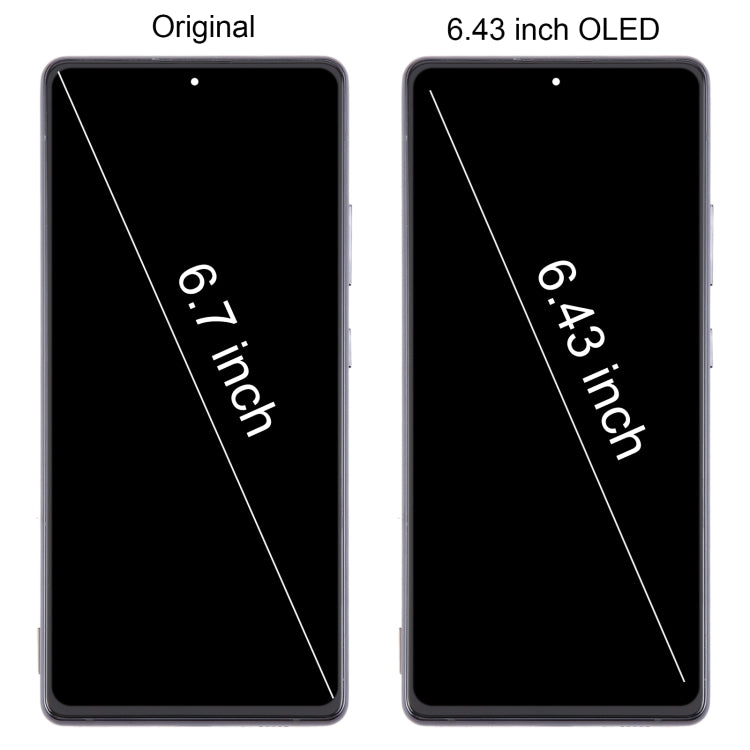 For Samsung Galaxy A71 5G SM-A716B 6.43 inch OLED LCD Screen Digitizer Full Assembly with Frame (Black) - LCD Screen by PMC Jewellery | Online Shopping South Africa | PMC Jewellery | Buy Now Pay Later Mobicred