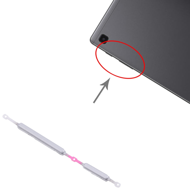 For Samsung Galaxy Tab A7 Lite SM-T225 Original Power Button and Volume Control Button (Silver) - Galaxy Tab Series Parts by PMC Jewellery | Online Shopping South Africa | PMC Jewellery | Buy Now Pay Later Mobicred