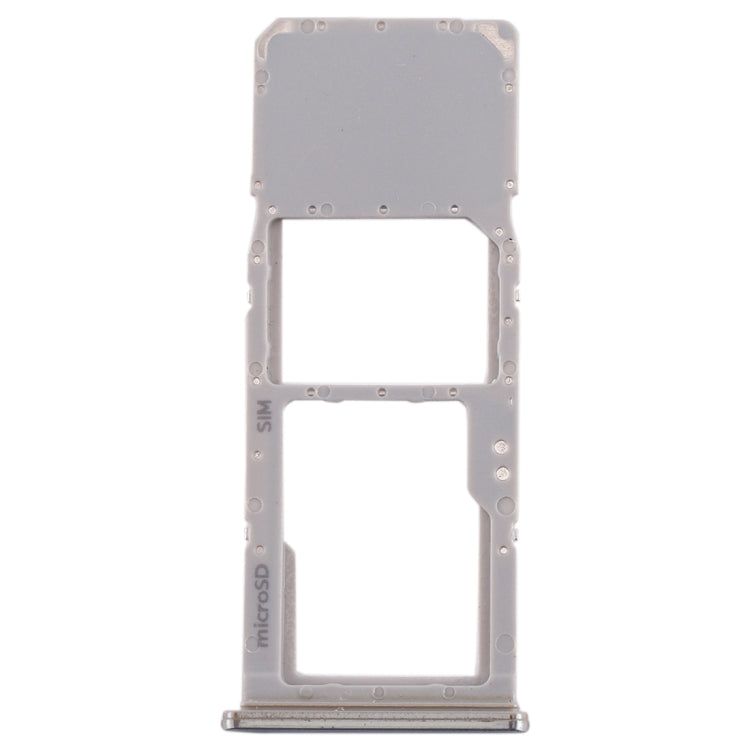 For Galaxy A70 SIM Card Tray + Micro SD Card Tray (Silver) - Card Socket by PMC Jewellery | Online Shopping South Africa | PMC Jewellery | Buy Now Pay Later Mobicred