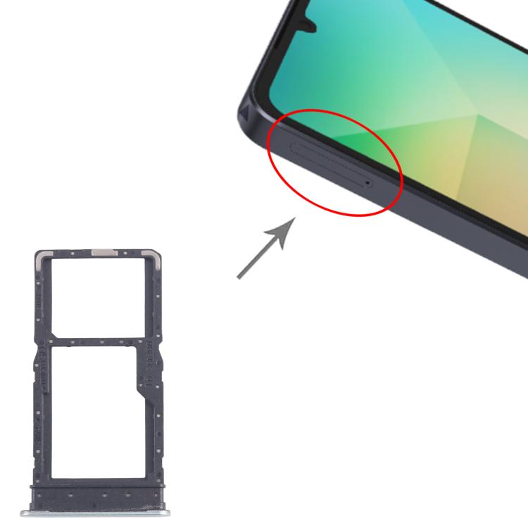 For Samsung Galaxy A06 5G SM-A066B Original SIM + SIM / Micro SD Card Tray (Green) - free shipping - PMC TechLife - Order now!