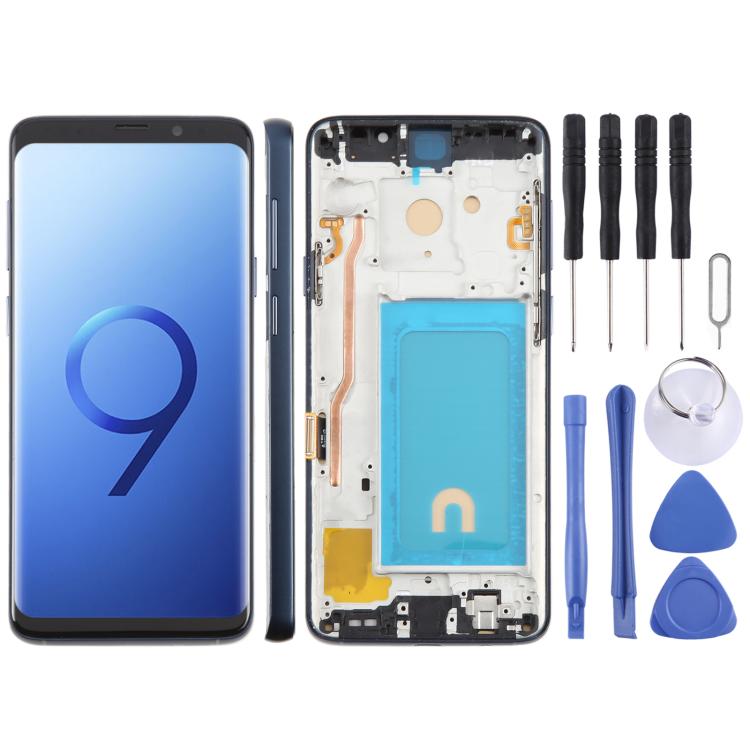 For Samsung Galaxy S9+ SM-G965F 6.18 inch TFT LCD Screen Digitizer Full Assembly with Frame (Blue) - free shipping - PMC TechLife - Order now!