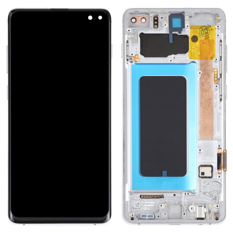 Original Super AMOLED LCD Screen for Samsung Galaxy S10+ Digitizer Full Assembly with Frame (Silver) - free shipping - PMc TechLife - Order now!