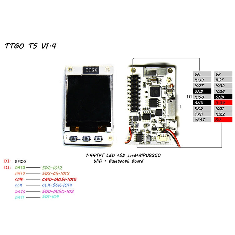 TTGO TS V1.4 ESP32 SD Card MPU9250 WiFi Bluetooth Module - free shipping - PMC Jewellery - Order now!