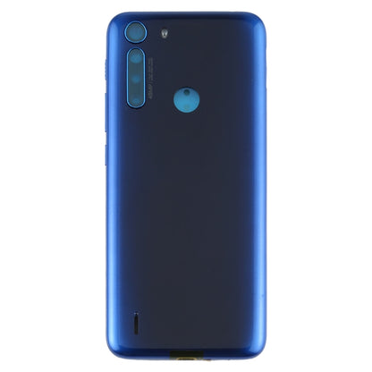 Battery Back Cover for Motorola One Fusion/XT2073-2(Blue) - Back Cover by PMC Jewellery | Online Shopping South Africa | PMC Jewellery | Buy Now Pay Later Mobicred