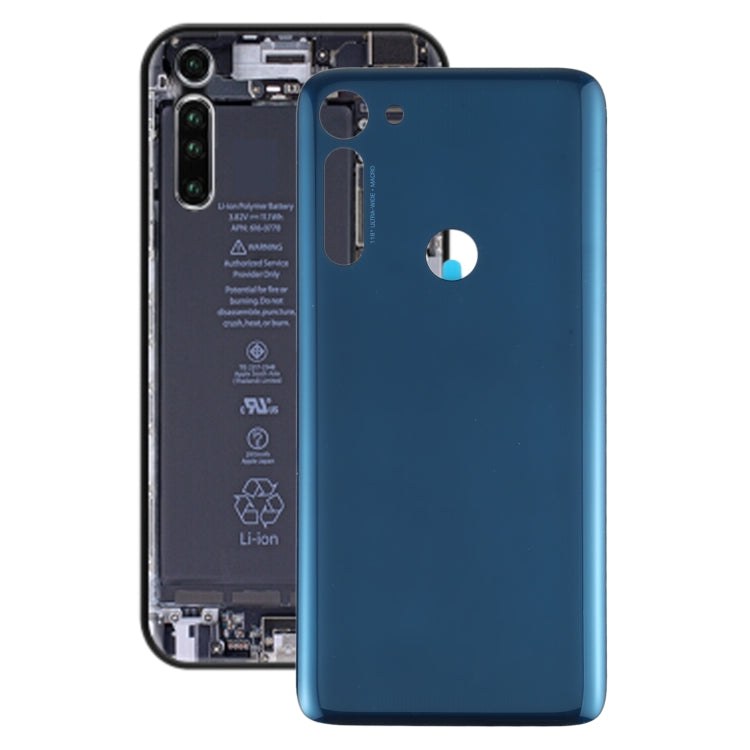 Battery Back Cover for Motorola Moto G8 Power (Blue) - Back Cover by PMc TechLife | Online Shopping South Africa | PMc TechLife | Buy Now Pay Later Mobicred