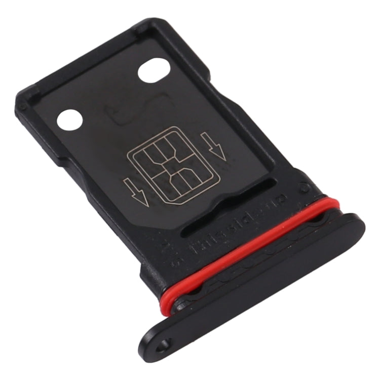 For OnePlus 9R SIM Card Tray + SIM Card Tray (Black) - Card Tray by PMc TechLife | Online Shopping South Africa | PMc TechLife | Buy Now Pay Later Mobicred