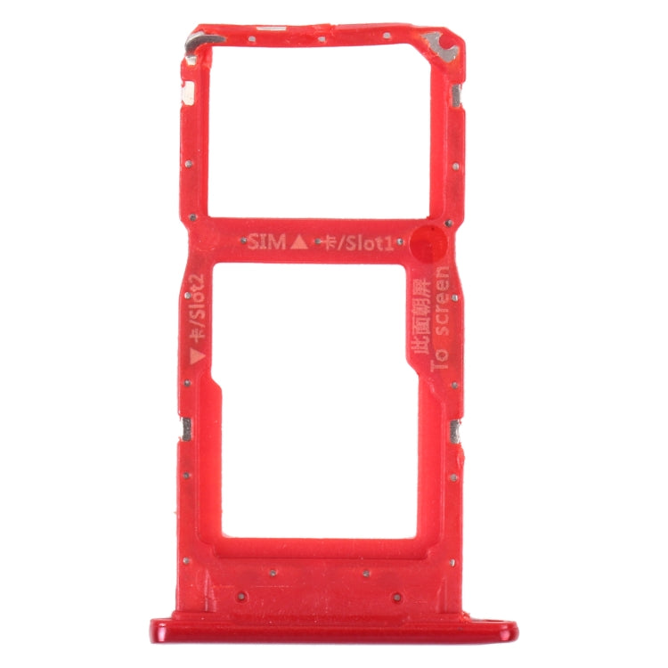 SIM Card Tray + SIM Card Tray / Micro SD Card Tray for Honor 9S (Red) - Card Socket by PMc TechLife | Online Shopping South Africa | PMc TechLife | Buy Now Pay Later Mobicred