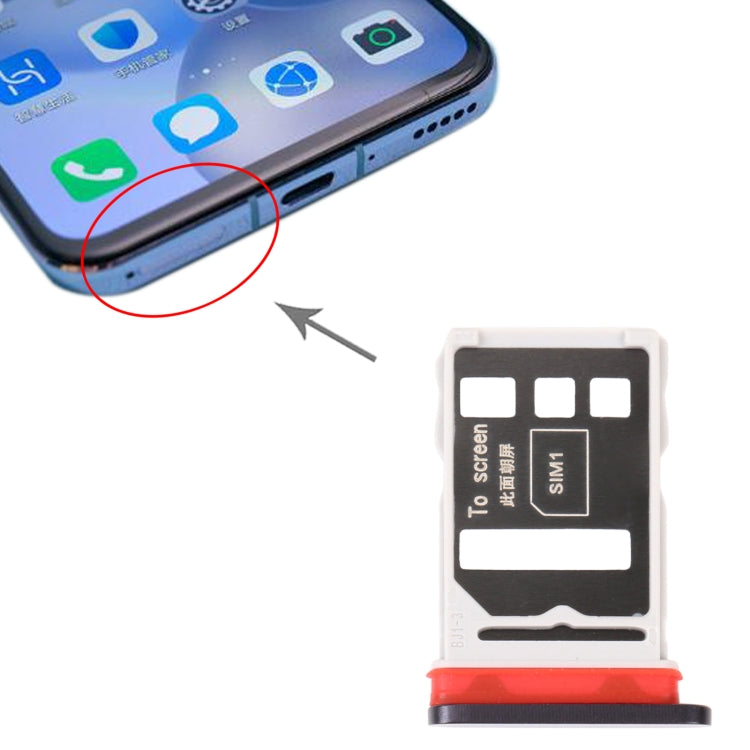 SIM Card Tray + SIM Card Tray for Honor 30 (Black) - Card Socket by PMc TechLife | Online Shopping South Africa | PMc TechLife | Buy Now Pay Later Mobicred