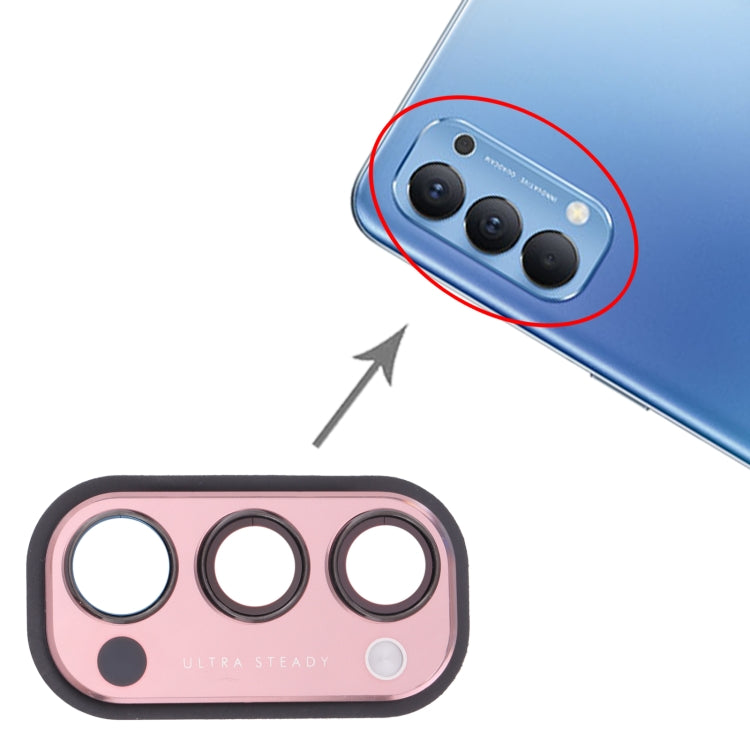 For OPPO Reno4 5G PDPM00, PDPT00, CPH2091  Camera Lens Cover (Red) - Camera Series by PMc TechLife | Online Shopping South Africa | PMc TechLife | Buy Now Pay Later Mobicred