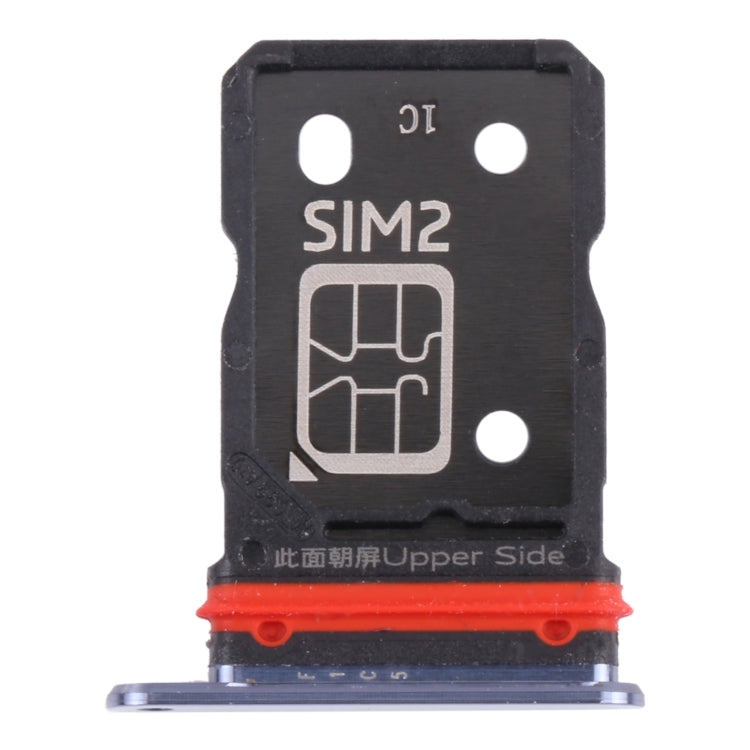 For Vivo S9 V2072A SIM Card Tray + SIM Card Tray (Black) - Card Tray by PMc TechLife | Online Shopping South Africa | PMc TechLife | Buy Now Pay Later Mobicred