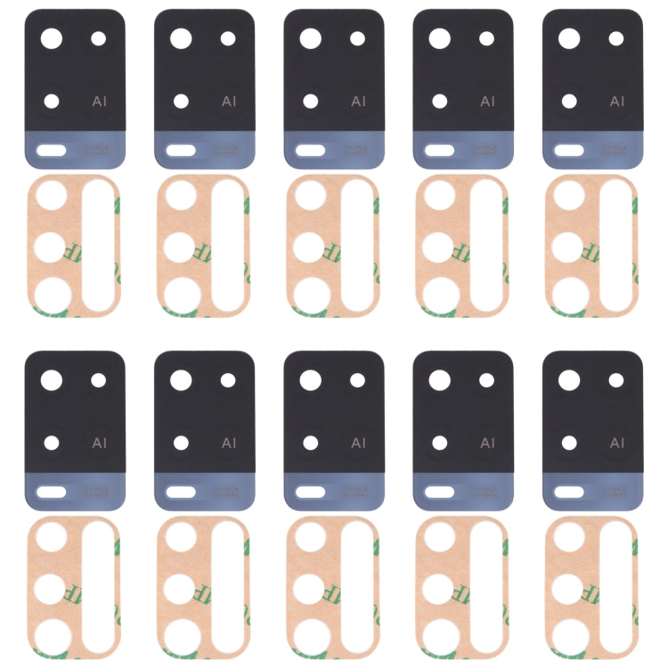 For OPPO A54 4G 10 PCS Back Camera Lens (Black) - Camera Series by PMc TechLife | Online Shopping South Africa | PMc TechLife | Buy Now Pay Later Mobicred