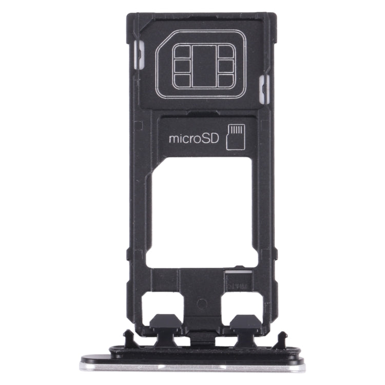 SIM Card Tray + Micro SD Card Tray for Sony Xperia X Performance (Silver) - Card Tray by PMc TechLife | Online Shopping South Africa | PMc TechLife | Buy Now Pay Later Mobicred