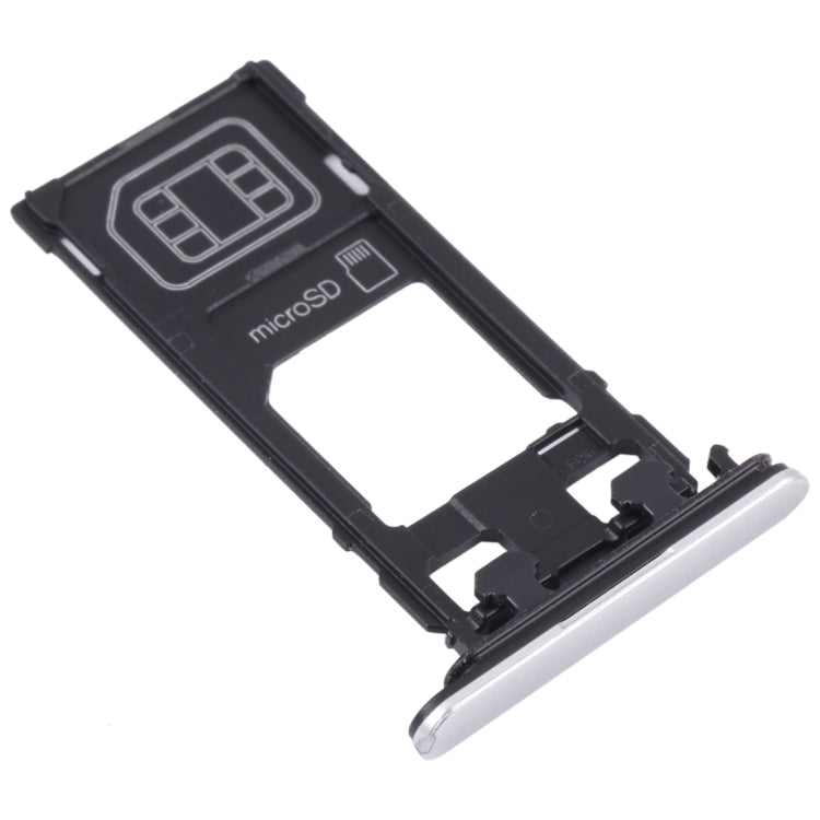 SIM Card Tray + Micro SD Card Tray for Sony Xperia X Performance (Silver) - Card Tray by PMc TechLife | Online Shopping South Africa | PMc TechLife | Buy Now Pay Later Mobicred