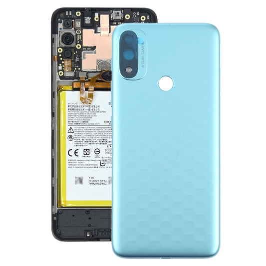 Original Battery Back Cover for Motorola Moto E20 XT2155 XT2155-1(Blue) - Back Cover by PMC Jewellery | Online Shopping South Africa | PMC Jewellery | Buy Now Pay Later Mobicred