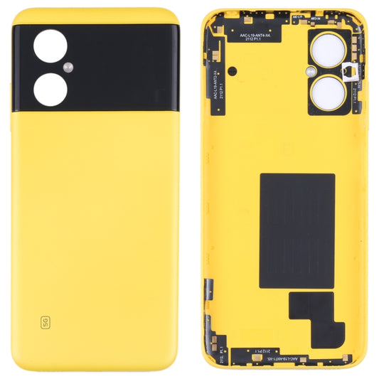 Original Battery Back Cover for Xiaomi Poco M4 5G / Poco M4 5G (India) / Redmi Note 11R(Yellow) - Back Cover by PMC Jewellery | Online Shopping South Africa | PMC Jewellery | Buy Now Pay Later Mobicred
