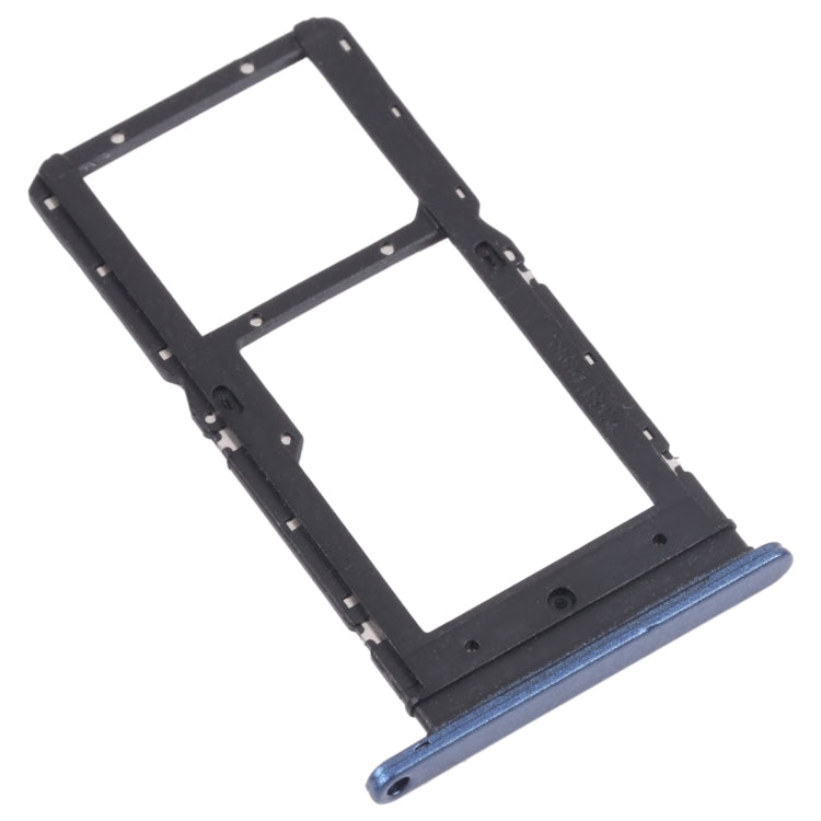 SIM Card Tray + SIM Card Tray / Micro SD Card Tray for Honor Play 20 (Blue) - Card Socket by PMc TechLife | Online Shopping South Africa | PMc TechLife | Buy Now Pay Later Mobicred
